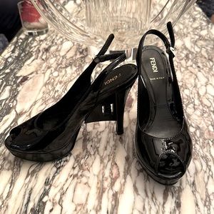 Fendi, Pumps, black, size 6
